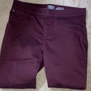 Burgundy Stretchy Jeans